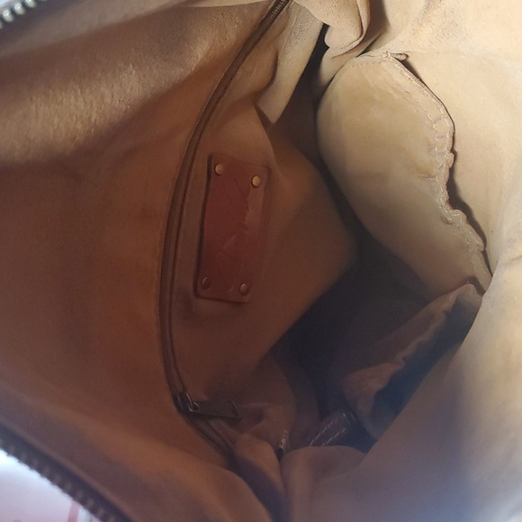 Patricia Nash Luzille Brown Leather Tote Backpack Distressed Leather Finish - Picture 7 of 16